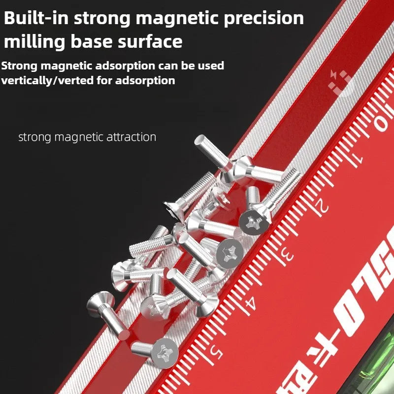 30/40/50cm Electronic Digital Display Level Ruler Magnetic Angle Meter Aluminum Alloy Level Protractor Inclinometer 90 Degree - LKBA