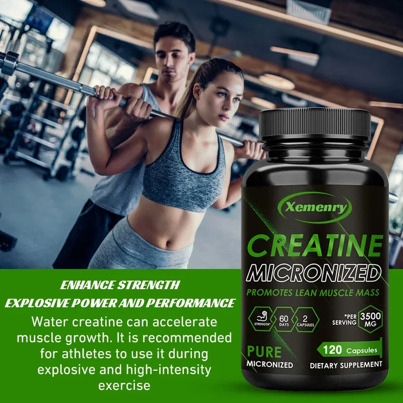 Creatine Monohydrate - Sports Supplements for Improved Performance, Muscle Recovery, and Enhancement - LKBA