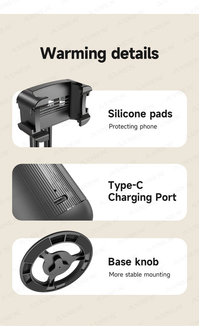 360°Rotating P05 AI Face Tracking Desktop Gimbal Stabilizer Intelligent Follow Shoot Gesture Control - LKBA