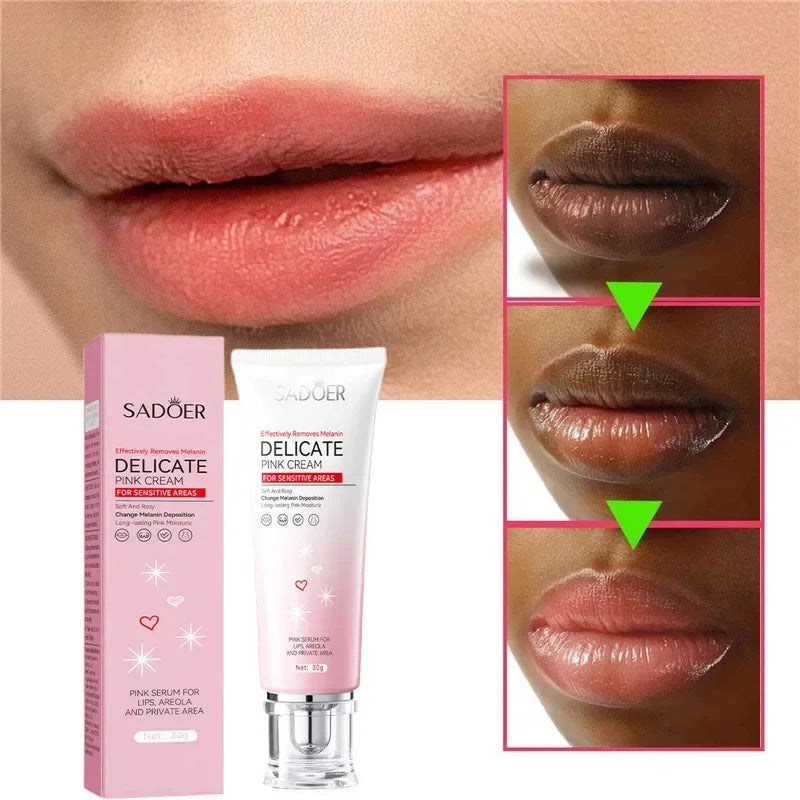 Fast Lightening Pink Lip Bleaching For Dark Lips Remove Melanin Lip Balm Sexy Rose Magic Lip Oil Whitening Moisturizing Makeup - LKBA