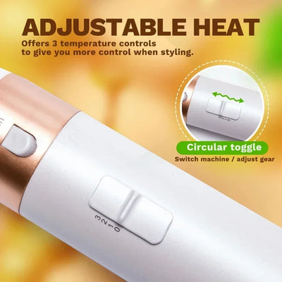 5 in 1 Hair Dryer Brush Hot Comb Set Professional Curling Iron Hair Straightener Styling Tool for Professional Hair Dryer - LKBA