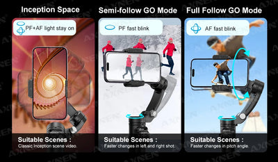 M02 Gimbal Smartphone Stabilizer 3-Axis Anti-shake Video Record Handheld Selfie Gimbals - LKBA