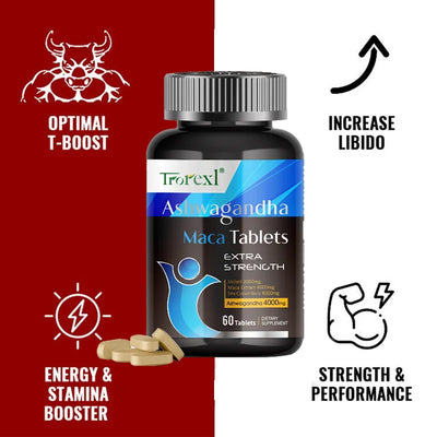 Organic Ashwagandha Pills Men Enhancing Supplement Improve Size Endurance Supports Reproductive Health Natural Energize - LKBA