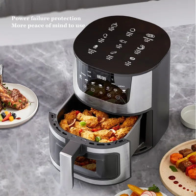 7L Electric Air Fryer Smart Multi-function Hot Convection Oven Deep Fryer Without Oil LED Touch Control - LKBA