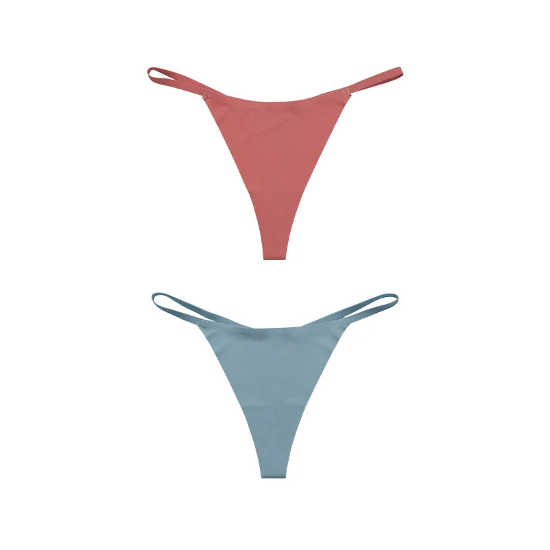 Hot Sale Sexy Ladies T-back Skin-friendly Underpants Stretch Thongs Women Underwear G-string seamless panties for women - LKBA