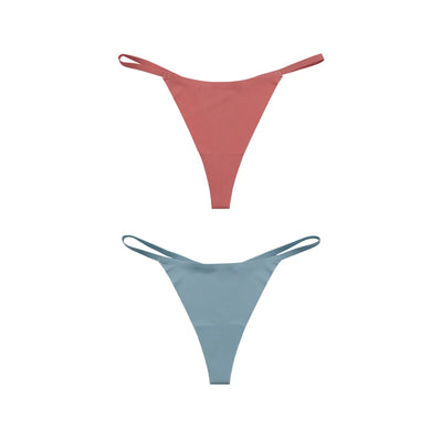 Hot Sale Sexy Ladies T-back Skin-friendly Underpants Stretch Thongs Women Underwear G-string seamless panties for women - LKBA