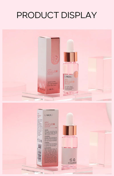 LAIKOU 17ML Japan Sakura Serum Vitamin C Nourish Essense Oil Control 24K Gold Serum Rose Blueberry Skin Care Smoothing Facecare - LKBA