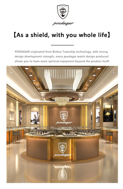 POEDAGAR Luxury Fashion Wristwatch For Men Stainless Steel Date Quartz Man Watch Waterproof Luminous Casual Men's Watches Reloj - LKBA