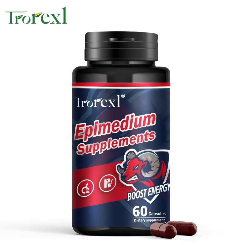 Herb Epimedium Capsules, Male Enhancing Supplement,Test Booster for Men Performance - Drive, Strength, Stamina Growth - LKBA