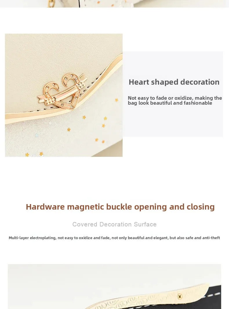 Spring and summer new sequined women's shoulder crossbody Korean - LKBA