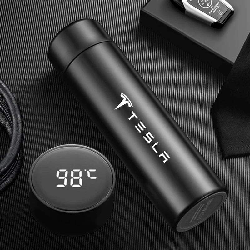 Coffee thermos leak proof car vacuum bottle travel portable thermos cup For Tesla Model 3 Y S X Cybertruck Juguete Roadster - LKBA