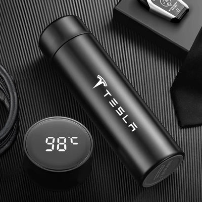 Coffee thermos leak proof car vacuum bottle travel portable thermos cup For Tesla Model 3 Y S X Cybertruck Juguete Roadster - LKBA