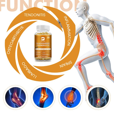Glucosamine Chondroitin Bee Venom Extract Capsules for Joint & Knee Health No Pain Discomfort of Bones and Joint - LKBA