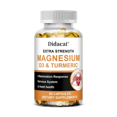High Absorption Magnesium Capsules 500 Mg - Helps Improve Muscle, Sleep, Joint, Bone, Immune, and Cardiovascular Health - LKBA