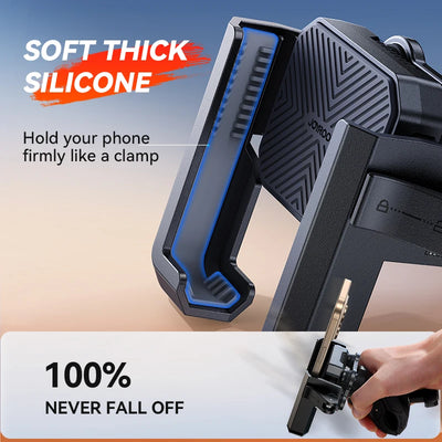 Joyroom Motorcycle Phone Mount Holder Dual Vibration Dampener Universal Bike Bicycle Phone Mount for 4.7''-7'' Phones - LKBA