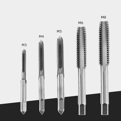 5pcsM3 M4 M5 M6 M8 M10 M12 Machine Screw Thread Metric Plug T-shaped Tap - LKBA