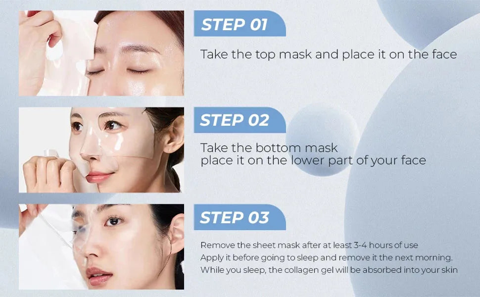 Deep Collagen Anti Wrinkle Lifting Mask Collagen Face Mask Overnight, Deep Collagen Mask for Lifting Firming Moisturizing - LKBA