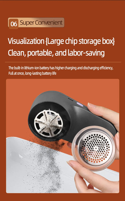 Portable Hair Ball Trimmer Home Clothes Shaving Machine Pill Removal Tool Shaver Lint Remover For Sweater USB Rechargeable - LKBA