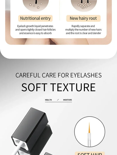 Fast Eyelash Growth Serum 7 Days Natural Eyelash Enhancer Longer Fuller Thicker Curling Lash Treatment Eye Care Products Makeup - LKBA