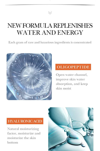 Facial  Serum Yeast Freeze-Dried Power Skin Care Set Shrink Pores Moisturizing Brighten Anti Aging Peptides Essence - LKBA