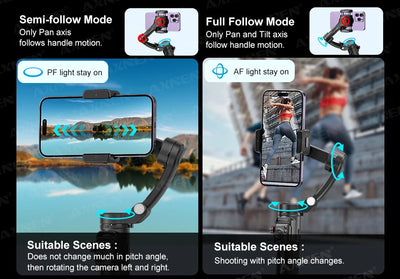 M02 Gimbal Smartphone Stabilizer 3-Axis Anti-shake Video Record Handheld Selfie Gimbals - LKBA