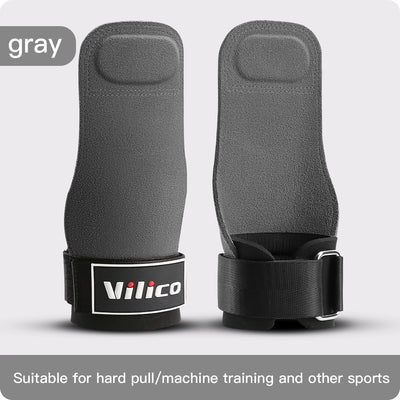 2Pcs Gym Gloves Fitness Hand Palm Protection Equipment Anti Slip Wear-resistant Wrist Protection Hard Pull Grip Strength Gloves - LKBA