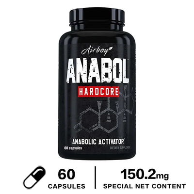 Anabol Hardcore Supplement - Helps Build Lean, Firm, High-quality Muscle,Promoting Muscle Growth,Recovery & Strength Enhancement - LKBA