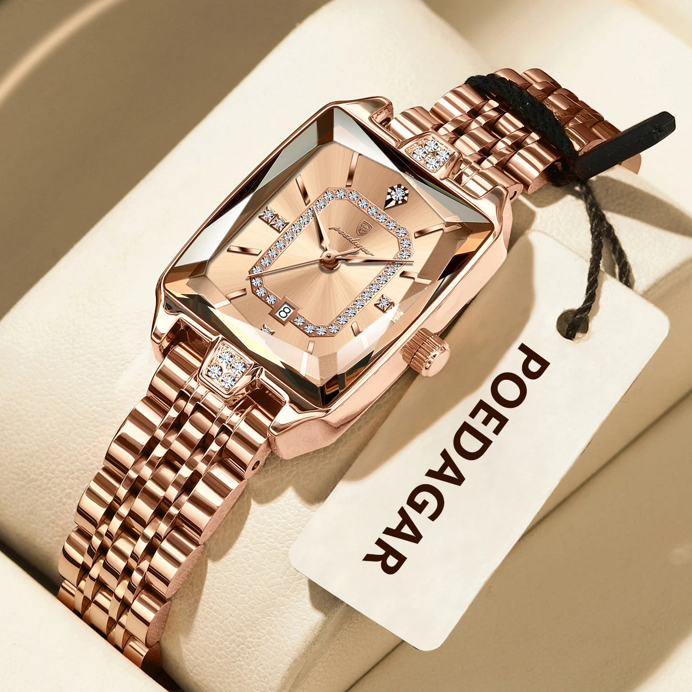 POEDAGAR Luxury Casual Ladies Watch Stainless Steel Waterproof Date Fashion Woman Wristwatch High Quality Quartz Women's Watches - LKBA