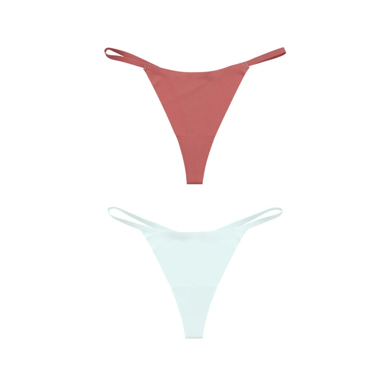 Hot Sale Sexy Ladies T-back Skin-friendly Underpants Stretch Thongs Women Underwear G-string seamless panties for women - LKBA