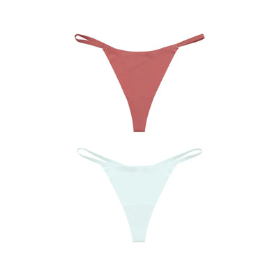 Hot Sale Sexy Ladies T-back Skin-friendly Underpants Stretch Thongs Women Underwear G-string seamless panties for women - LKBA