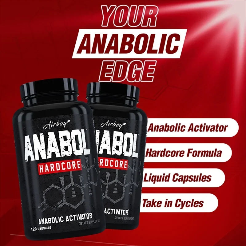 Anabol Hardcore Supplement - Helps Build Lean, Firm, High-quality Muscle,Promoting Muscle Growth,Recovery & Strength Enhancement - LKBA