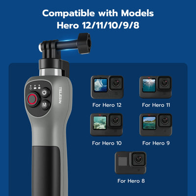 Underwater Selfie Stick Waterproof Diving Extendable Selfie Stick Wireless Remote Control - LKBA