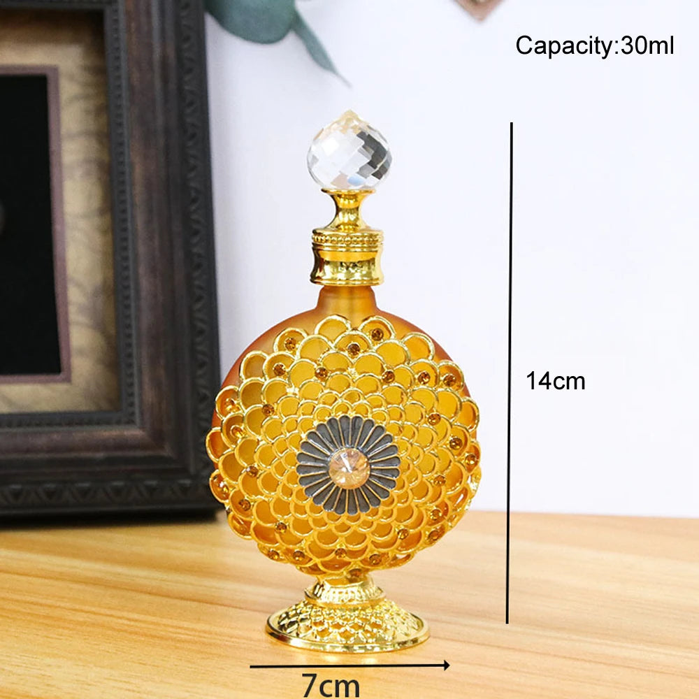 30ml Luxury Vintage Perfume Bottles parfum Mini Travel Essentials Oil Glass Dubai Refillable Perfume Refill mini Dropper Bottle - LKBA