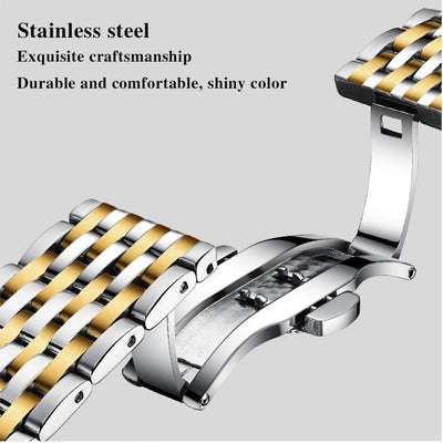 POEDAGAR Luxury Brand Man Watch Waterproof Luminous Date Week Men's Quartz Wristwatch Stainless Steel Fashion Sports Men Watches - LKBA