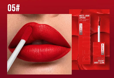 6 Color Non-stick cup Velvet Satin Gloss Lip Glaze Mist Liquid matte lipstick Waterproof long-lasting - LKBA