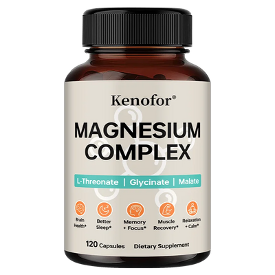 Triple Magnesium Complex - Brain & Sleep Health - L-Threonate, Glycinate, Malate - LKBA