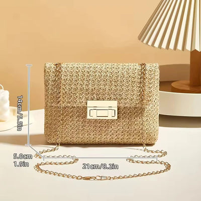 Crossbody Bag for Women Chain Strap Banquet Stylish Accessory Shoulder Bag for Day-to-Night Outfits - LKBA
