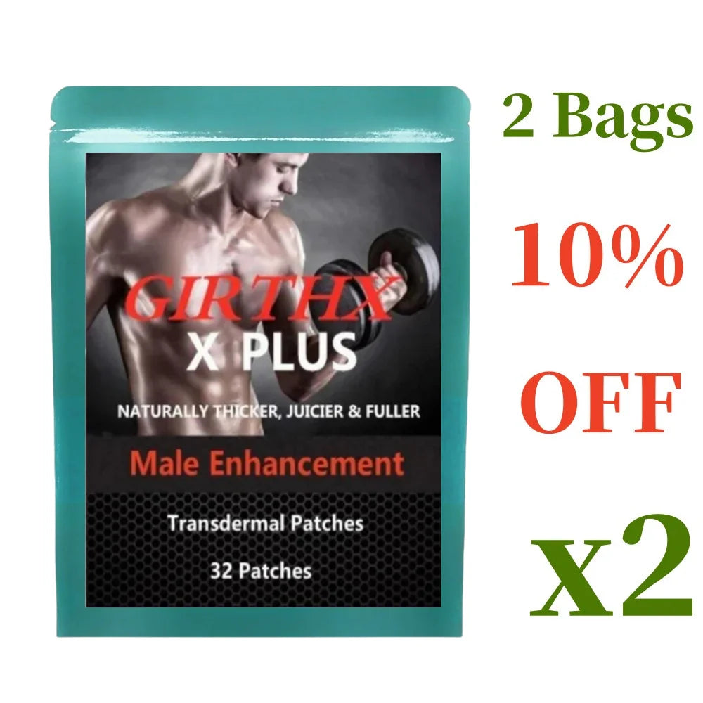 Male Patches, enlarger, Bigger, longer, growth, thicker,32 Patches Two months Supply - LKBA