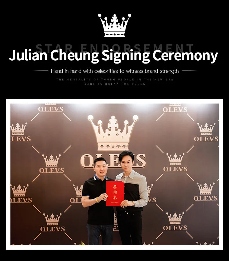 OLEVS 2856 Quartz Watch for Men Flywheel Skeleton Chronograph Moon Phase Multifunctional Stainless steel Men's Wristwatches