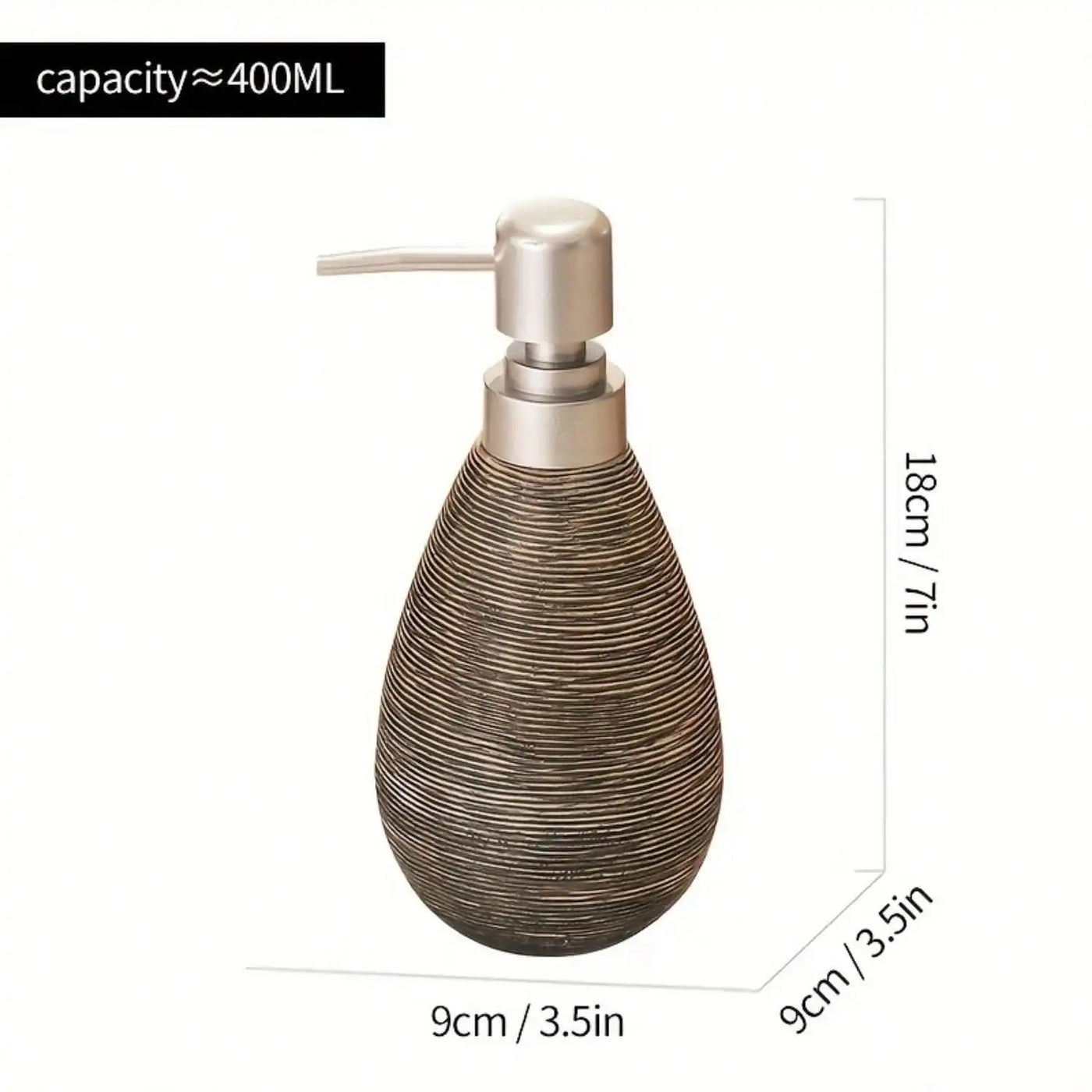 Creative Retro Style Ceramic Push-Type Soap Dispenser with Pump, Hand Soap Bottle - LKBA