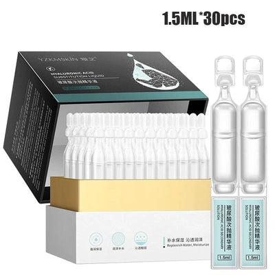 30pcs Hyaluronic Acid Face Serum Solution Nourish Repair Fine Lines Facial Hydration Anti-wrinkles Aging Face Care Essence Set - LKBA