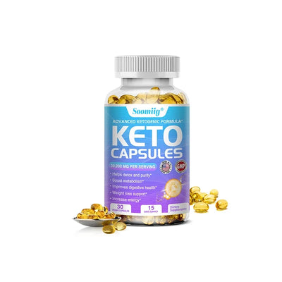 Keto Capsules - Fat Burning, Detoxification, Weight Loss, Metabolism Boost, Weight Management, Immune System Boost - LKBA