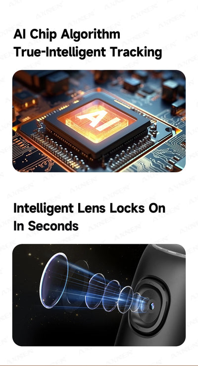 360°Rotating P05 AI Face Tracking Desktop Gimbal Stabilizer Intelligent Follow Shoot Gesture Control - LKBA