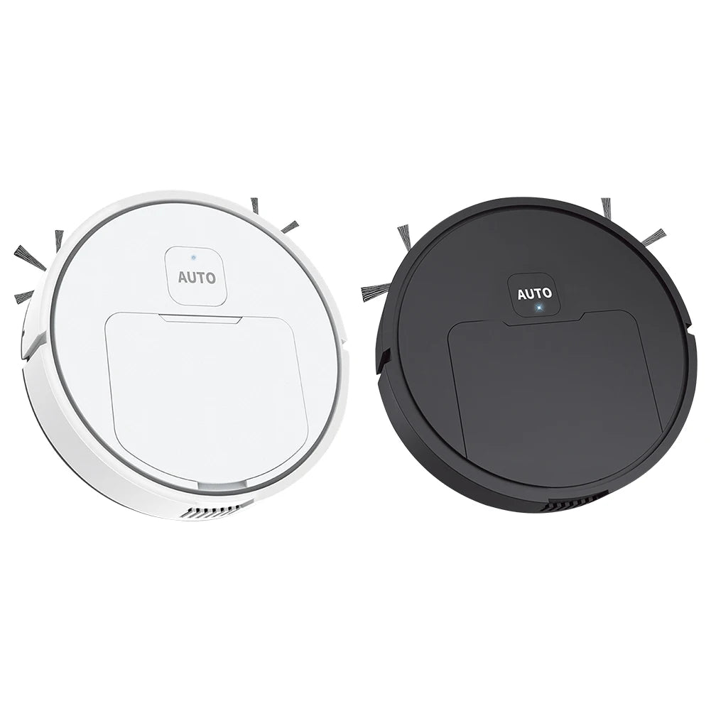 3-in-1 Robot Vacuum Cleaner USB Rechargeable 1000Pa Suction Robotic Vacuum and Mop Combo for Home Floor Washing Carpet Pet Hair - LKBA