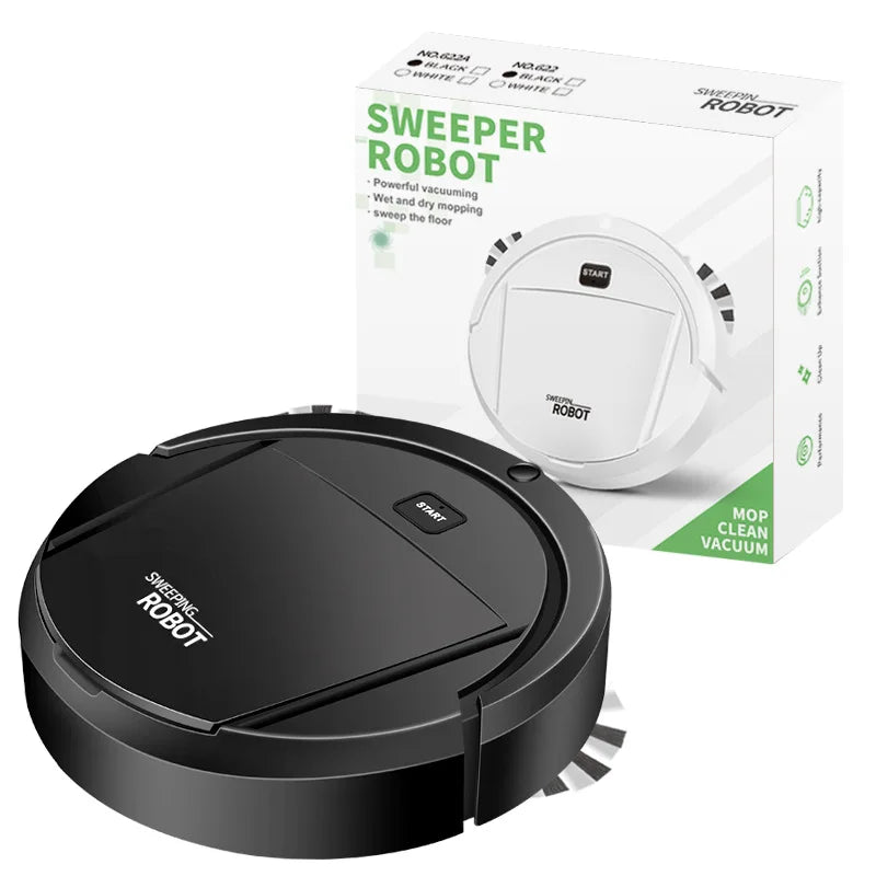 New Automatic Robot Vacuum Cleaner Smart Sweeping Dry Wet Cleaning Machine Charging Intelligent Vacuum Cleaner for Home - LKBA