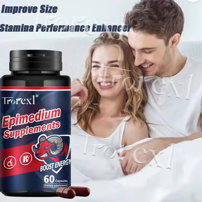 Herb Epimedium Capsules, Male Enhancing Supplement,Test Booster for Men Performance - Drive, Strength, Stamina Growth - LKBA