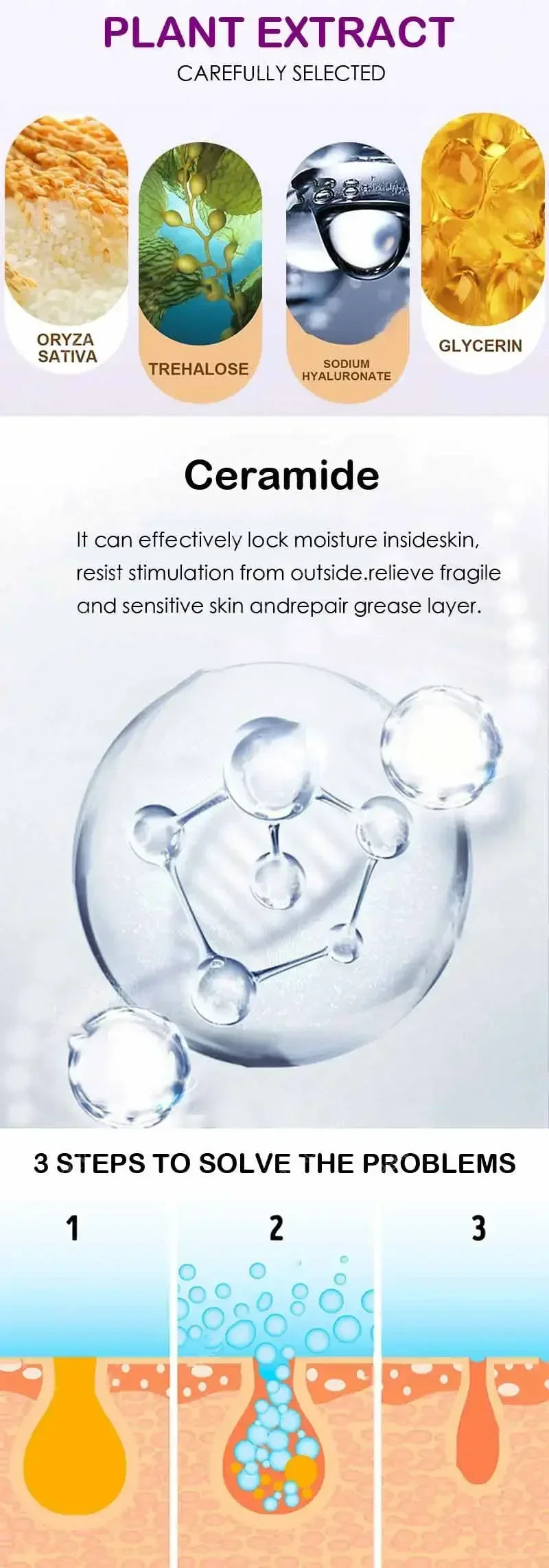 Pore Shrinking Serum Face Removing Large Pores Tightening Repairing Facial Pore Minimizing Essence Skin Care - LKBA