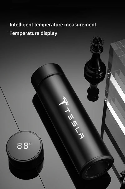 Coffee thermos leak proof car vacuum bottle travel portable thermos cup For Tesla Model 3 Y S X Cybertruck Juguete Roadster - LKBA