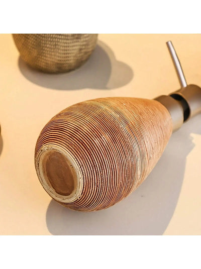 Creative Retro Style Ceramic Push-Type Soap Dispenser with Pump, Hand Soap Bottle - LKBA