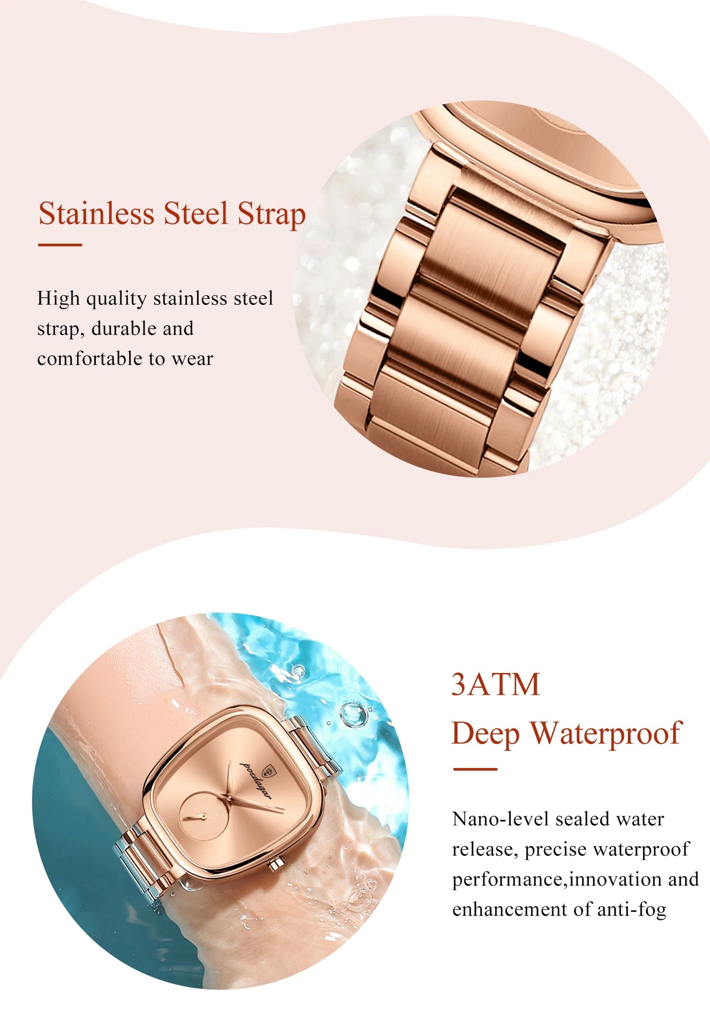 POEDAGAR Luxury Elegant Watch For Woman Waterproof Stainless Steel Quartz Women's Watches Simple High Quality Ladies Wristwatch - LKBA